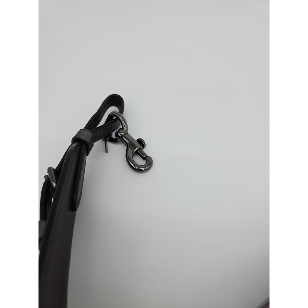 NWT Coach Quilted Novelty Bag Strap 38701 Metallic Graphite Grey Leather NEW - Picture 4 of 5